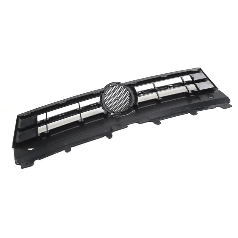 Car Front Bumper Grille Marked Grille Single Silver Dumb Black Grill For Golf 2015-1017 Exterior Parts