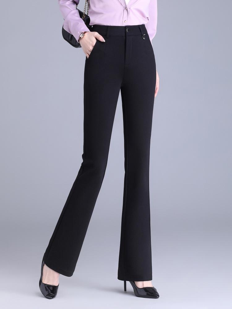 

Women s 2025 High-Waist Drapey Flared Trousers - Slim Fit 32/4XL