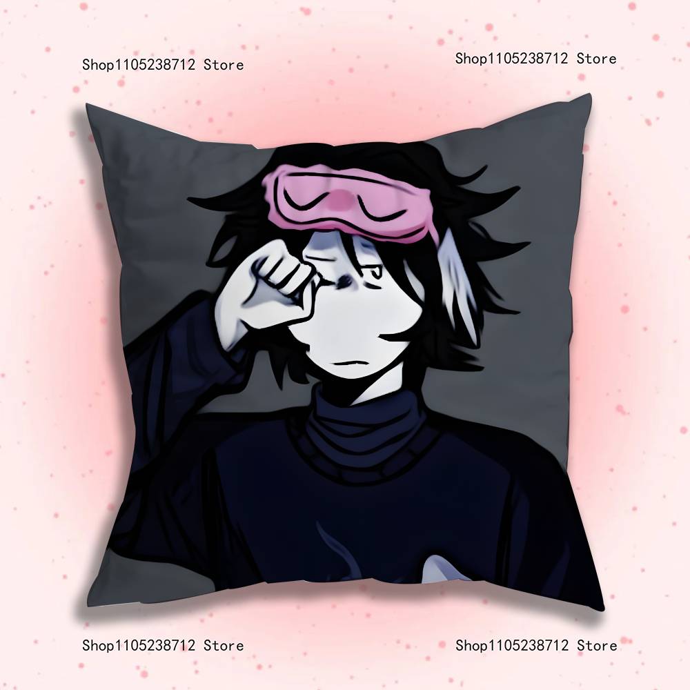 Federa per cuscino anime in acrilico TwoTime Forsaken Federa antipolvere Cerniera invisibile Peluche corto setoso Copricuscino per divano