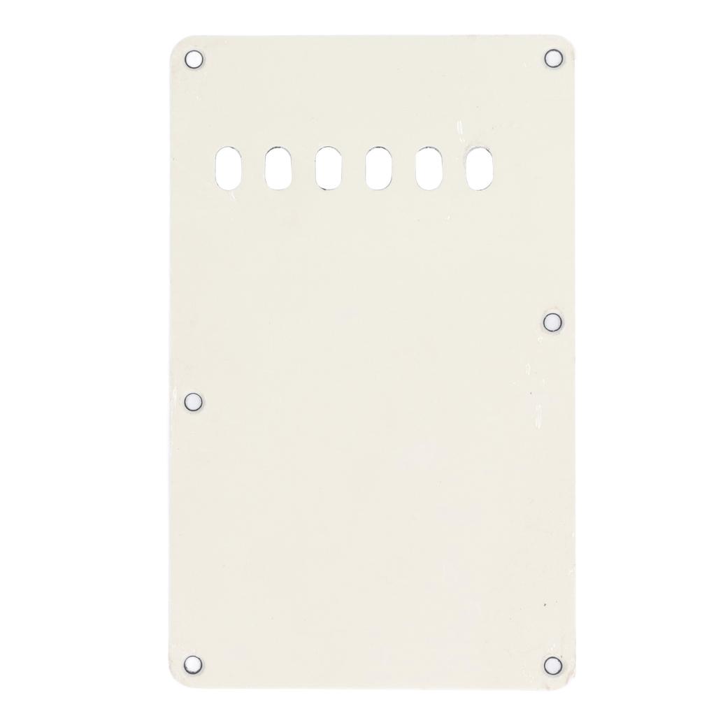 2Pcs Electric Guitar Back Cover Plate 6 Holes Robust Exquisite Looking Guitar Pickguard Backplate