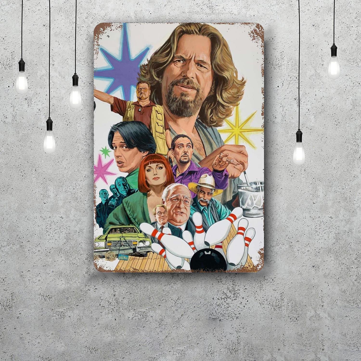 

the big lebowski Retro Vintage Tin Sign Poster Decorative Plaque Metal Plate Wall Decor 20x30cm（7.8x11.8inch）