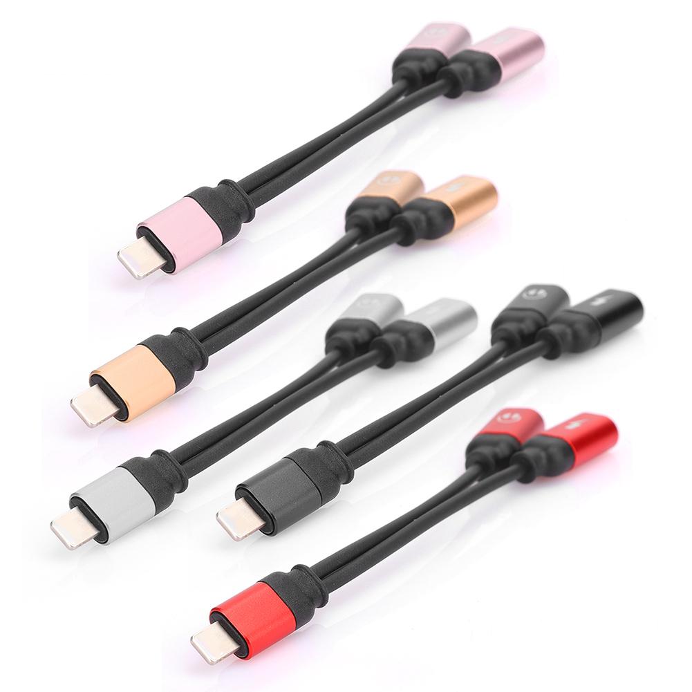 Buy 2 In 1 Headphone Charger Adapter Aluminium Alloy Plug and Play