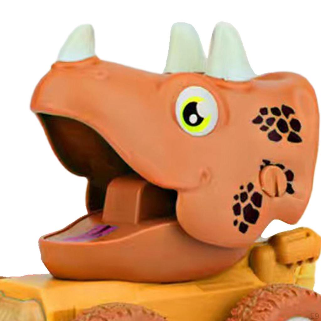 Dinosaurs Car Inertial Learning Educational Pull Back No Battery Needed Cartoon Model Gift Child