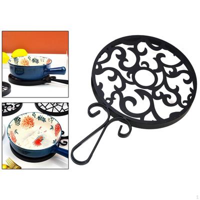 Iron Trivet for Dishes Heat Resistant,Decorative,Vintage,Rustic Heavy Duty Dining Table