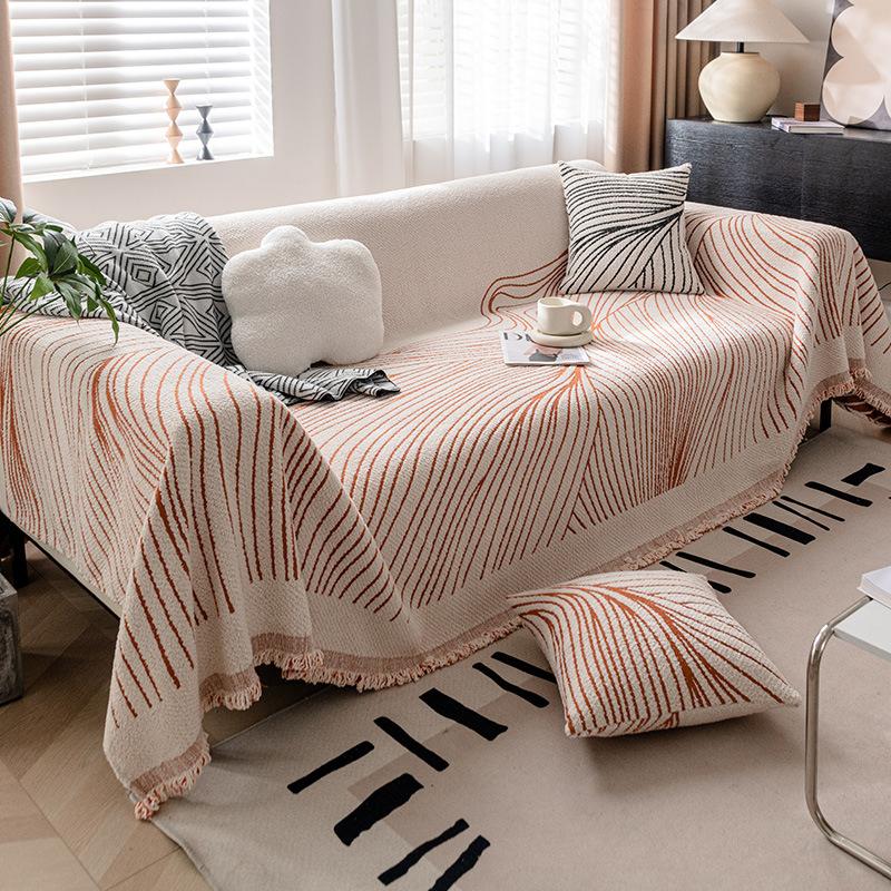 Nordic Sofa Throw Blankets Outdoor Camping Picnic Large Blanket Fit for Four Seasons Leisure Relax Beach Towel Travel Rug