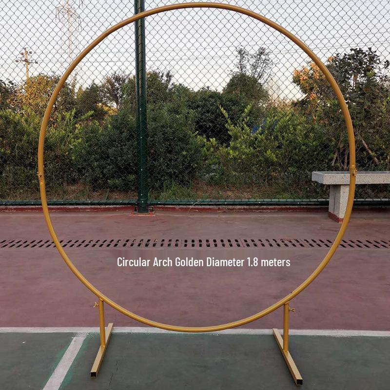 Round Wrought Iron Wedding Arch Decoration Frame