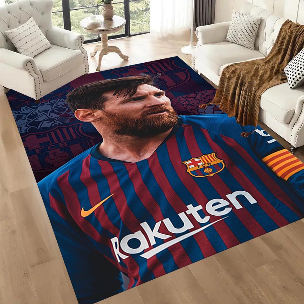 Messi 41 Floor Mat Design for Playrooms Game Room Study room Living Rooms Anti-slip Rug Anime Office Decor