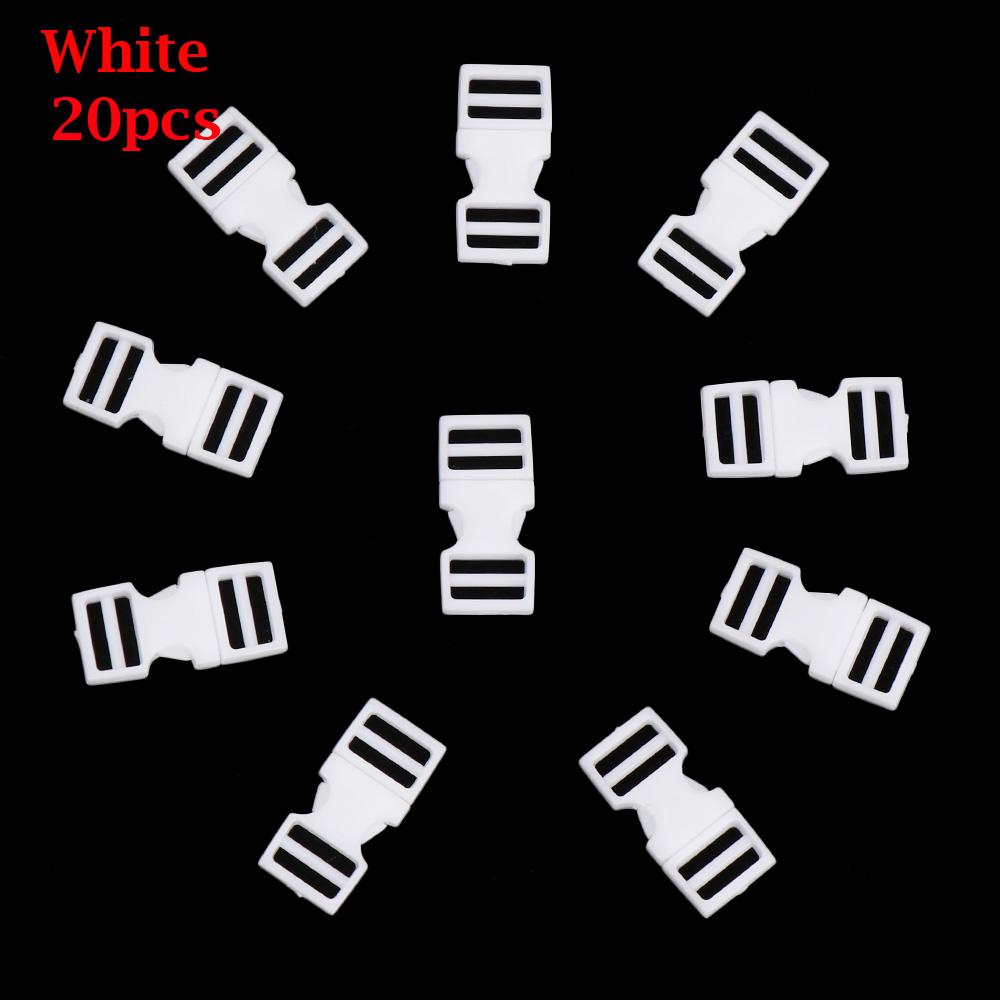 10/20pcs 6mm Plastic Mini Buckle DIY Doll Bags Buckle Handmade Backpack Button Bracelet Dog Collar Strap Buckle Webbing Supplies
