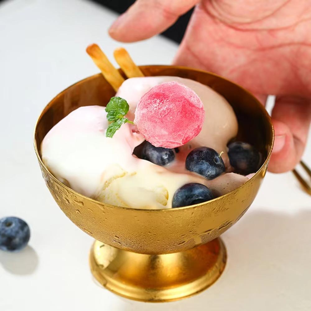 Anti-rust Pudding Cup Unbreakable Dessert Goblet Ice Cream Bowl Smoothie Cup Afternoon Tea