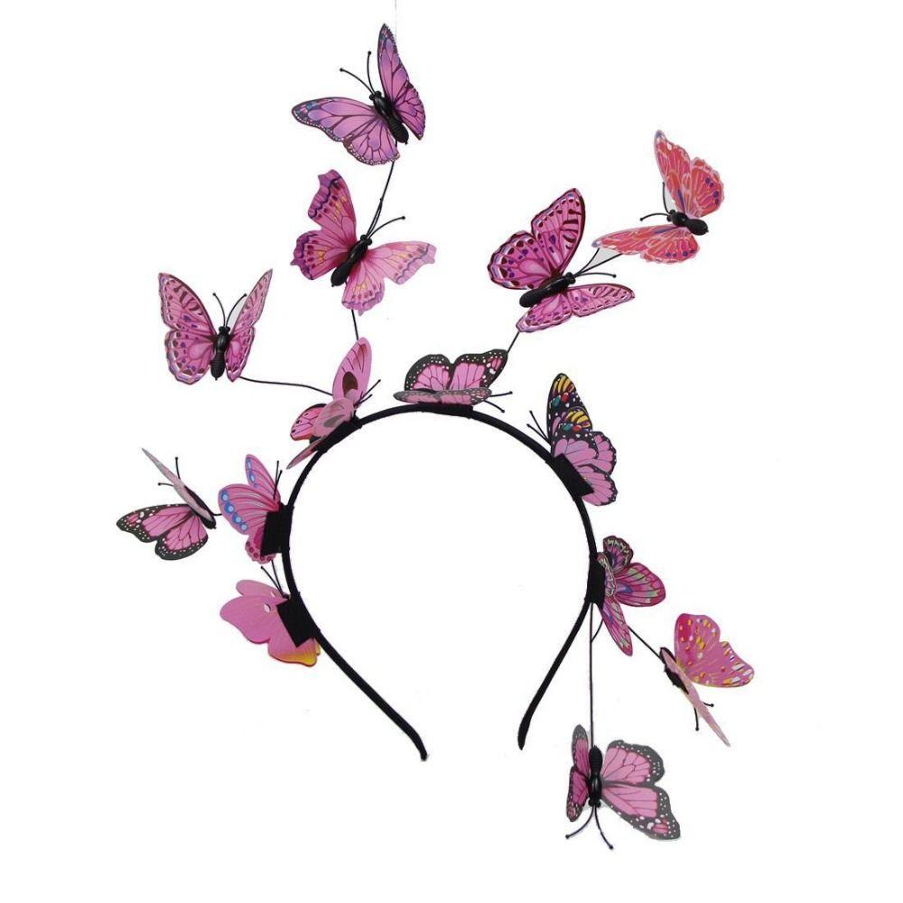 Colorful Luminous Butterfly Hair Band LED Lights Flashing Headband LED Glow Headband  Kids Gift