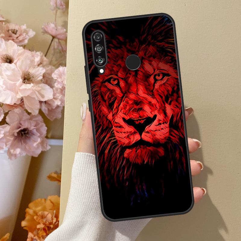 King of Jungle Lion For Huawei Nova 10 SE 9 3i 7i 8i 11i 12i Y73 Y90 Y70 Y72 Y61 Y91 P60 Pro P40 P30 Lite Case