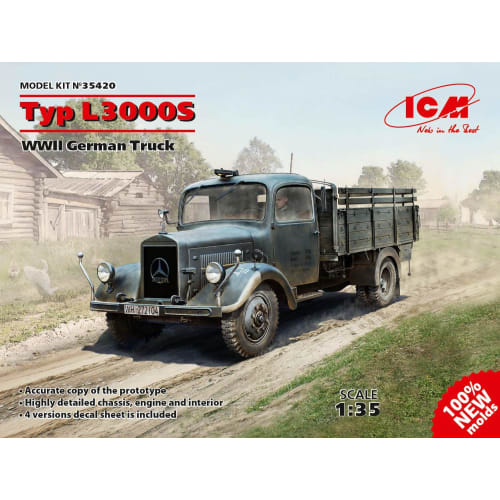 ICM 1/35 German Army L3000S Truck Plastic Model 35420