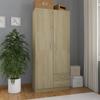 Day and Night - Day and Night Sonoma Oak Engineered Wood Wardrobe 80x52x180 Cm