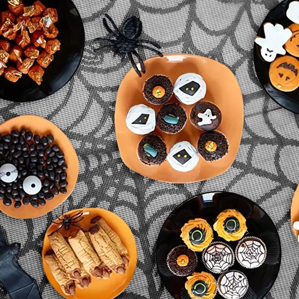 Environmentally Friendly Halloween Lace Tablecloth Disposable Tablecloth  Festival Party