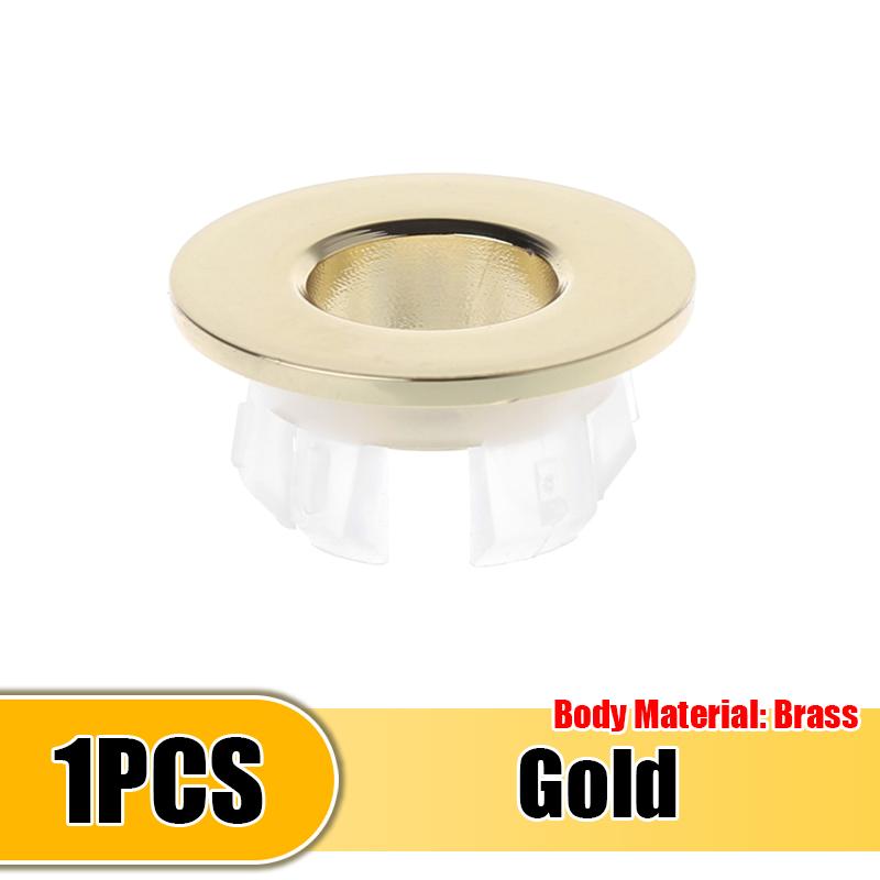 1/4Pcs Sink Hole Overflow Cover Basin Trim Bath Sink Holes Drain Cap Replacement Bathroom Wash Basin Hollow Overflow Rings Plug