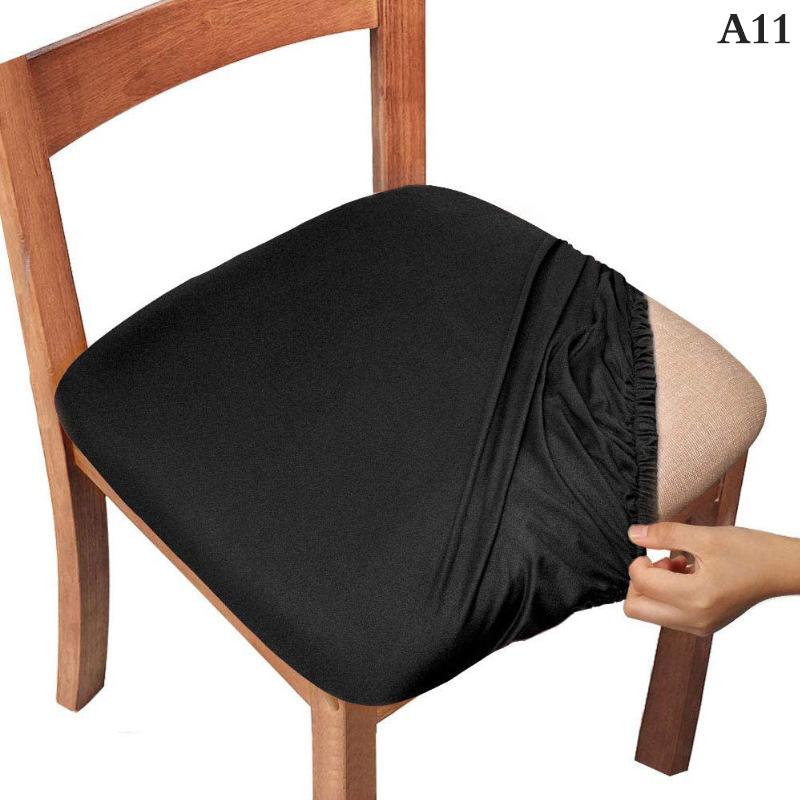 

Чехол для стула в столовой, чехлы для сидений, спандекс 13 однотонных цветов, съемные, моющиеся, эластичные чехлы для подушек для дома