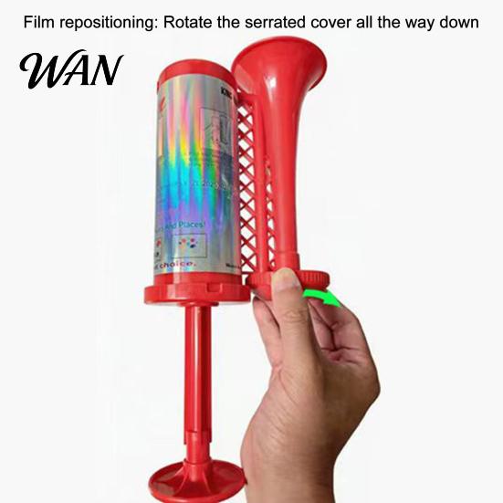 No Battery Event Horn Hand Pump Air for Sports Games, Cheering Noise Maker Manual Push Stadium, Portable Sound Speaker Soccer Fan Party Long-lasting