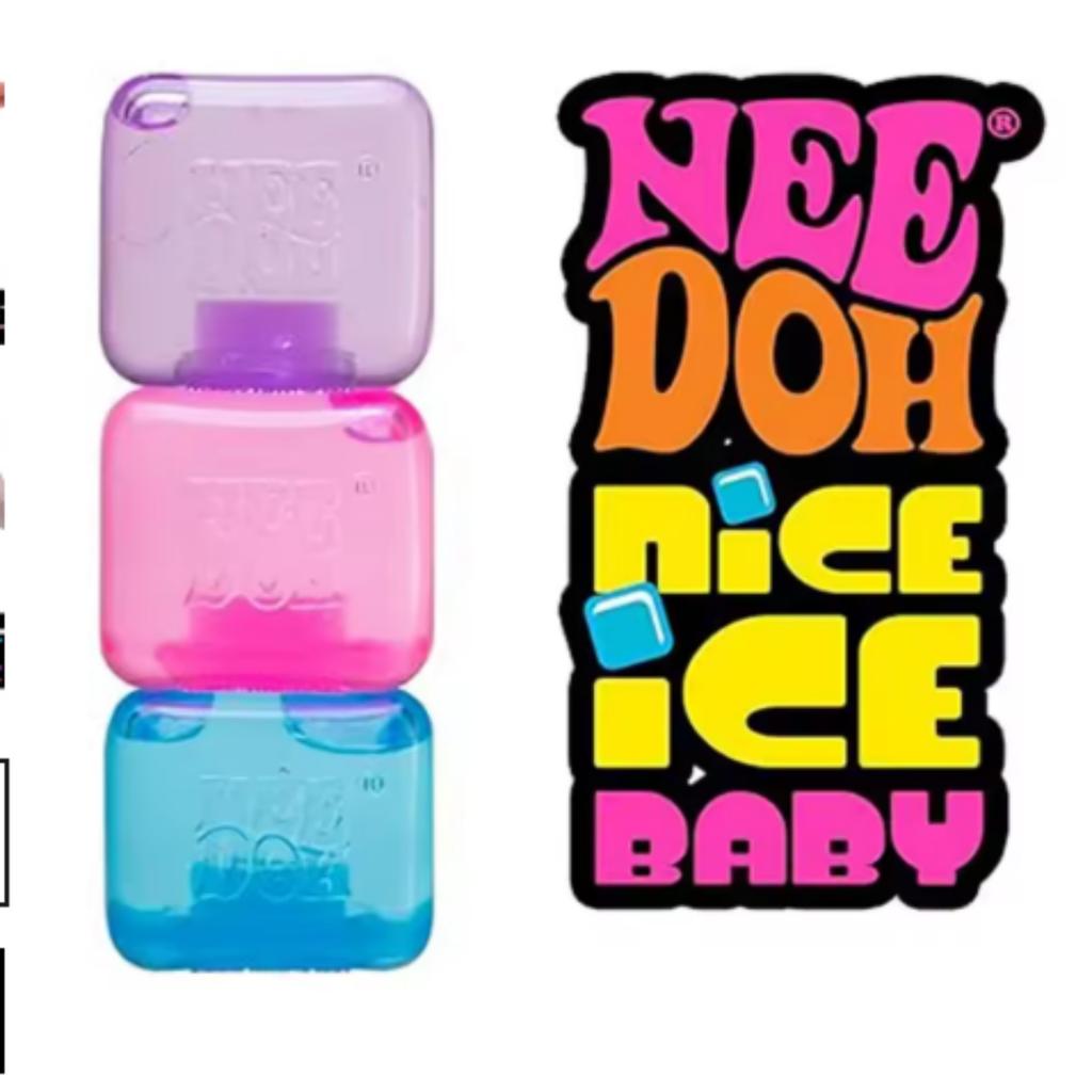 Schylling Needoh Nice Cube Sensorischer Fidget-Würfel Stressabbau-Quetschwürfel Anti-Angst-Drückobjekt für Konzentrationsübungen