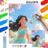 Princess Magic Lamp Fairy Oil Painting Hand Painting Coloring Painting Handmade Diy Home Decoration Gift