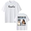 Singer Rosalía LUX Tour Print Tshirt Men Women Fashion Cotton Casual Tshirts Oversized Loose Hiphop T Shirts Fan Gifts