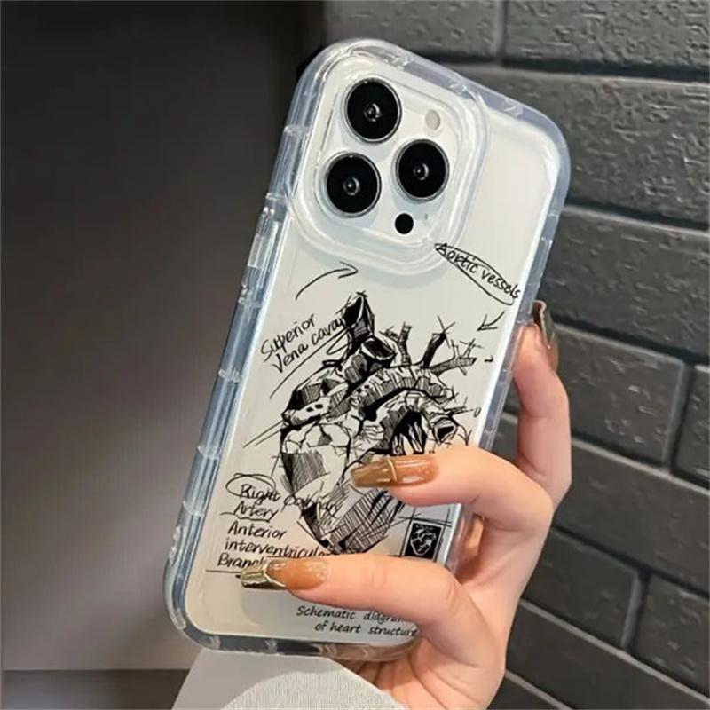 Formula Heart Clear Phone Case for  Redmi Note 12 13 Pro Plus 5G 12S 11S 11 10S 10 Pro 12C 13C 4G Airbag Anti-Drop Cover