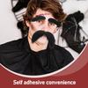 3 Pcs Artificial Mustaches Fake Beard Cartoon Costume Accessories for Men Halloween Cosplay False Moustaches Diy