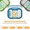 3Pcs 3 Compartment Pill Box Moisture Proof Pill Case Sealing Strip Fit 2-4 Days Travel Pill Organizer Travel Pill Container