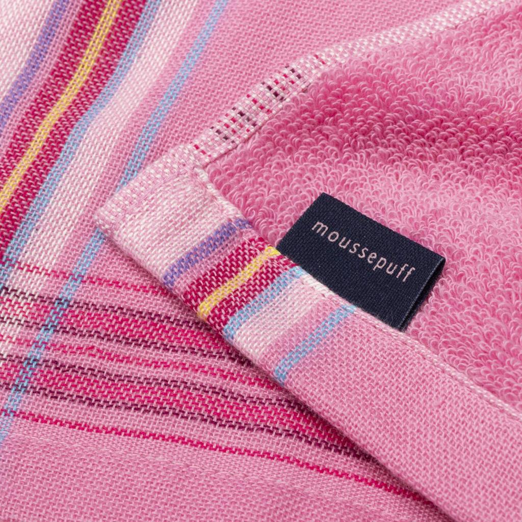 Nishikawa Imabari Half Width Slim Bath Gauze Fluffy with Each Mousse Made in TT00252070P Towel, Towel, & Pile, Wash, Puff, Japan, Pink,