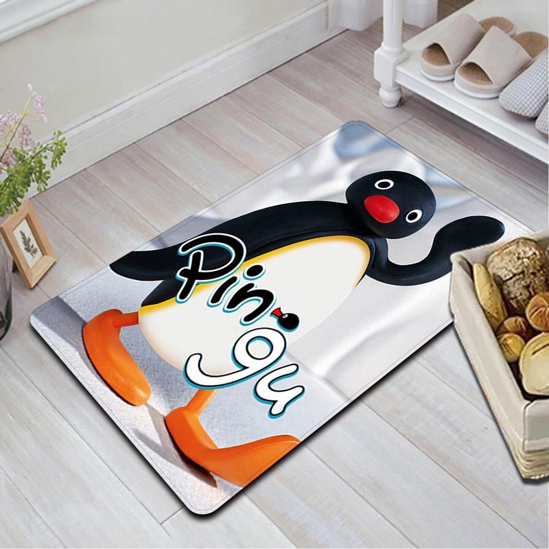 Pingu (cartoon Penguin) Rug Floor Mat for Living Room or Bedroom Soft and Comfortable Carpet a Gift for Birthday and Holiday.