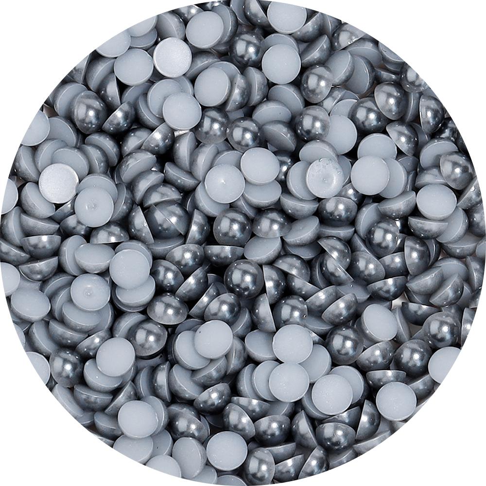 50-500Pcs ABS Imitation Pearls Beads Color Flat Back Cabochon Half Round Loose Bead for Crafts Garment Nail Art Jewelry Findings
