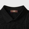 Men's Jacquard Letter Polo Shirt