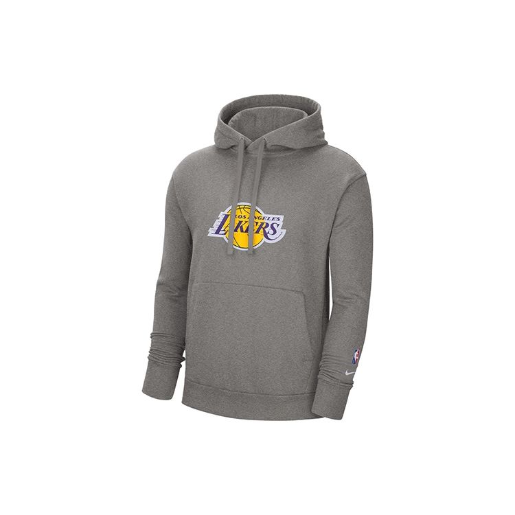 Nike Essential Los Angeles Lakers Fleece-Lined Hoodie Men Tops Grey DB1836-063