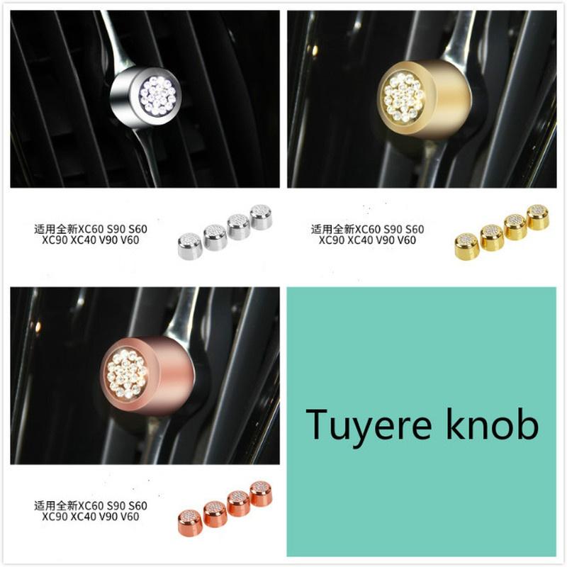 For Volvo XC60 Xc90 XC40 S90 V90 Interior Modification Center Control Air Outlet Diamond Decorative Frame