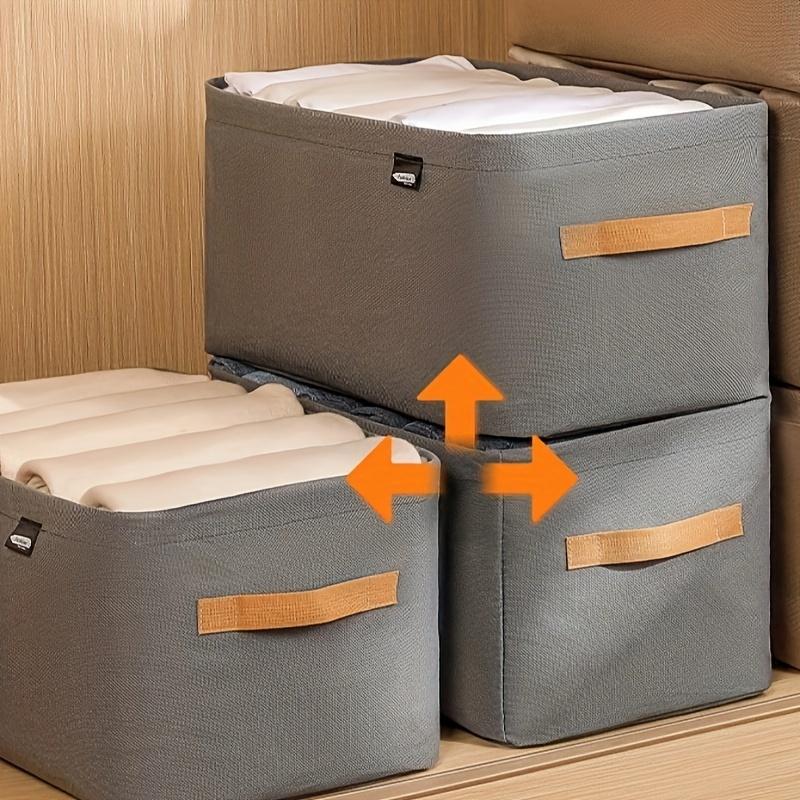 Wardrobe Clothes Storage Container with Handle, Lightweight Versatile Organizer, Space Saving Box