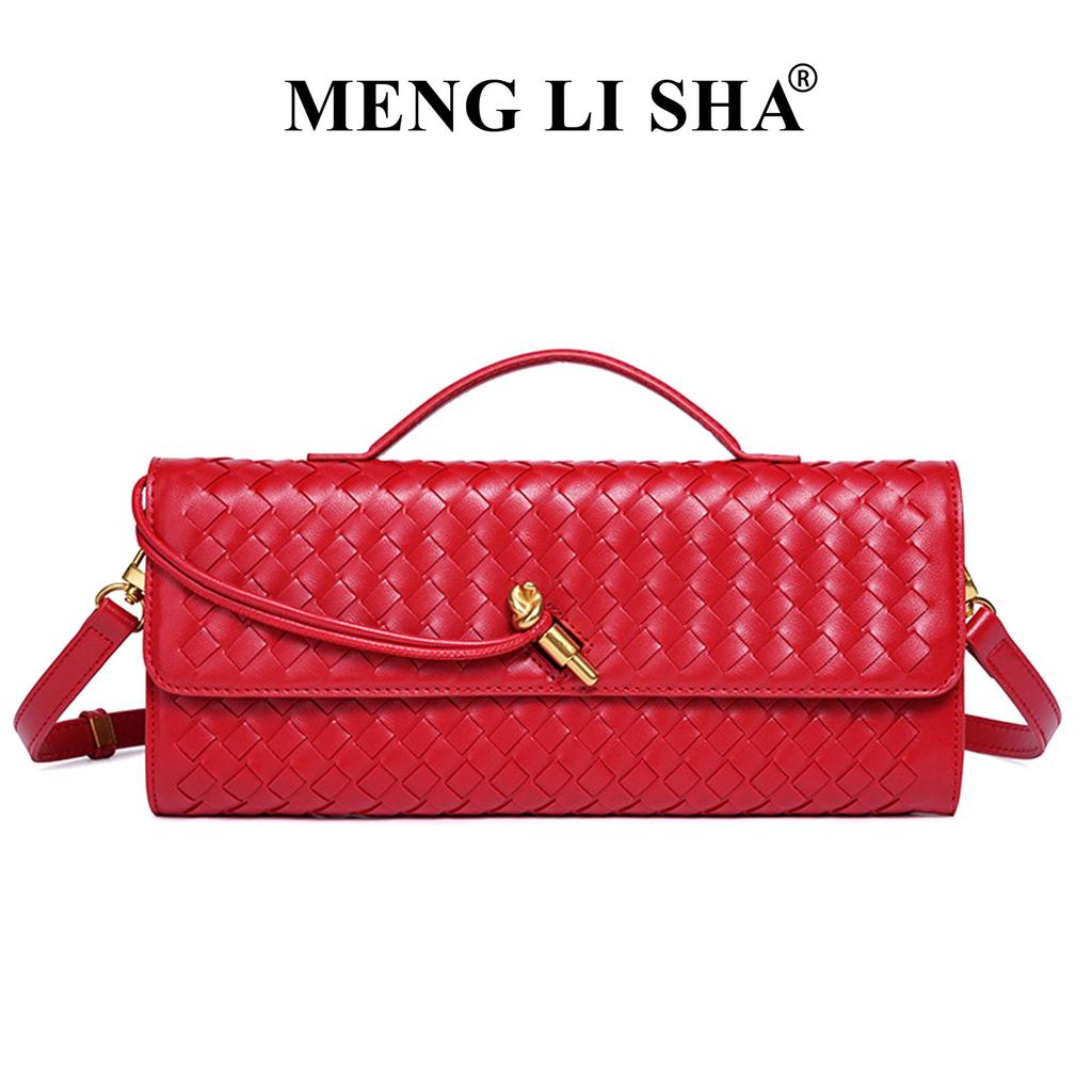 Geantă de mână acordeon țesută manual în stil chinezesc - Design crossbody și de umăr pentru utilizare de seară sau casual
