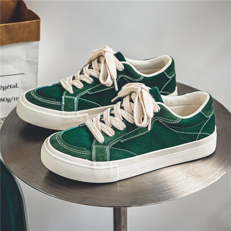 Fashion Spring Autumn New Student Low Cut Simple Comfortable Breathable Canvas Shoes for Men Versatile Flat Casual Board Shoes