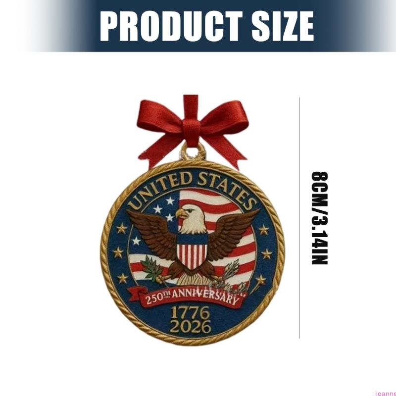 Commemorative 250 Years American Anniversary Bell Ornament Party Supplies Decoration for Commemorating History