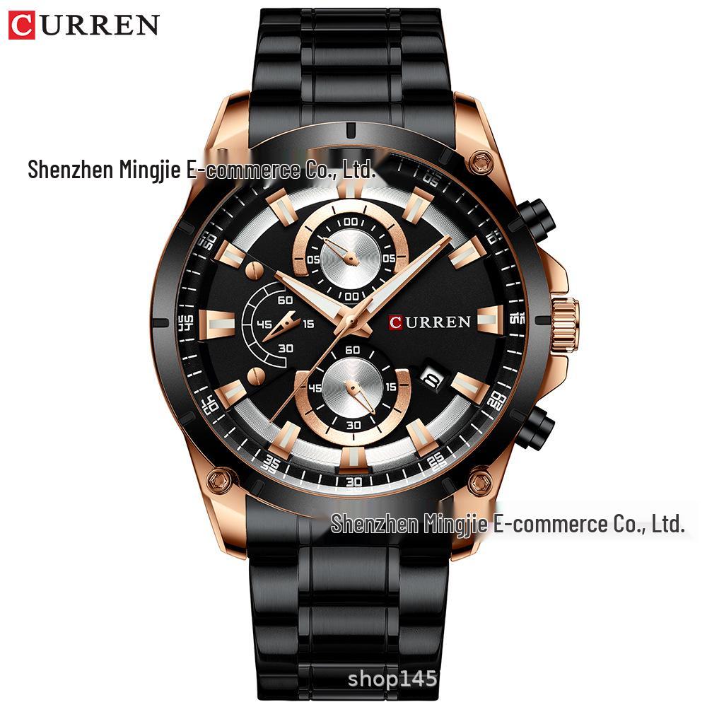 CURREN 8360 Men s Waterproof Multifunctional Quartz Watch with Calendar - Fashionable and Simple Design