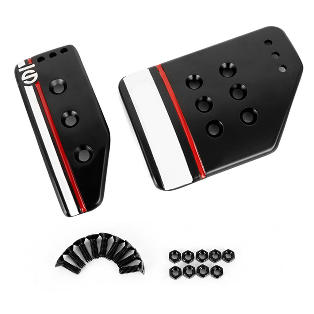 Manual/Automatic Car Pedals Foot Rest Footboard Throttle Brake Clutchs Treadle Nonslip for Improved Control & Aesthetics