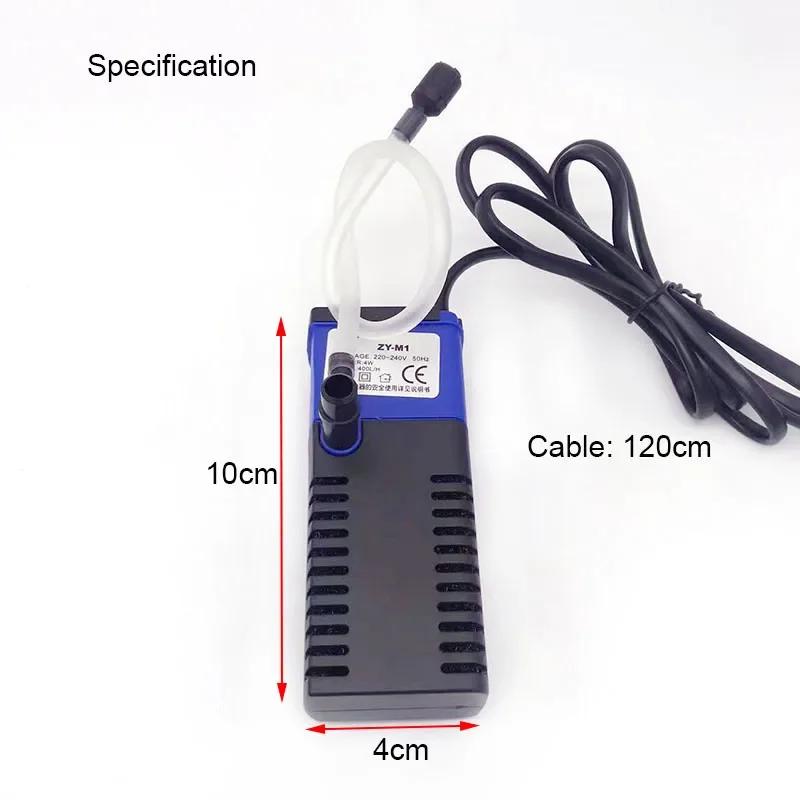 4W Mini Tauch-Aquariumfilter Fischbecken Innenfilterpumpe Wasserströmung Zirkulation Sauerstoffzufuhr für Fisch Schildkrötenbecken