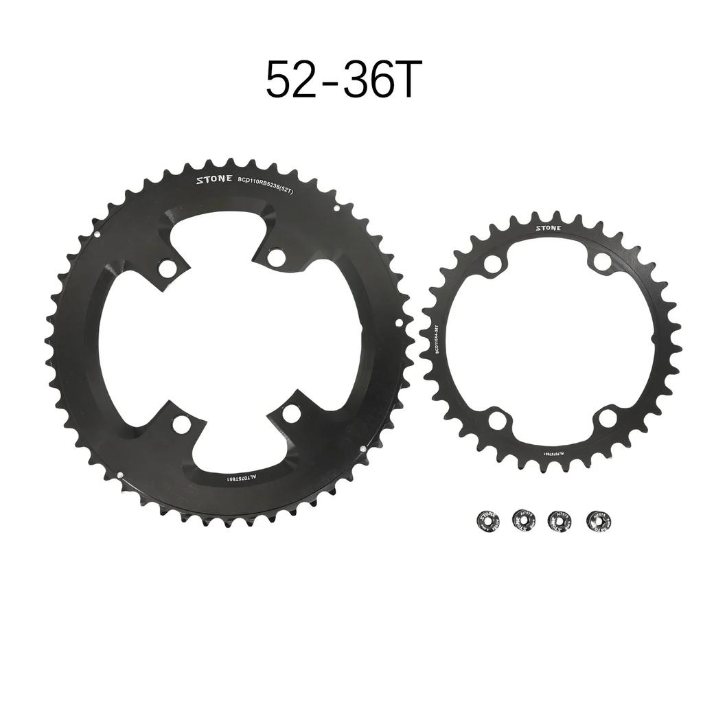 Stone 110bcd Chainring for Shimano 105 R7000 R8000 R9100 Double Road Bike 52 36T 53 39T 54 40T 50 34 48 33T 46 32T 5800 6800