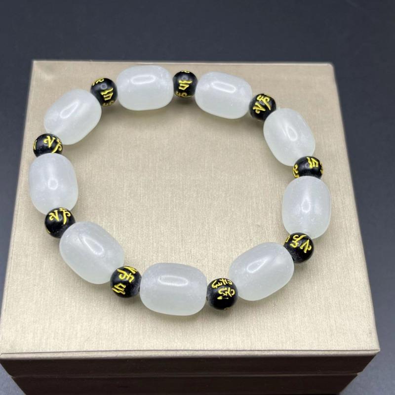 Fashionable Natural Glass Bead Bracelet, Advanced Handmade Texture Bracelet, Birthday Party Jewelry Accessories and Gifts