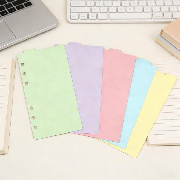 Rainbow Patterned Index Pages For Binders Easy To Rearrange Sections Ideal For Classifying Important Paper