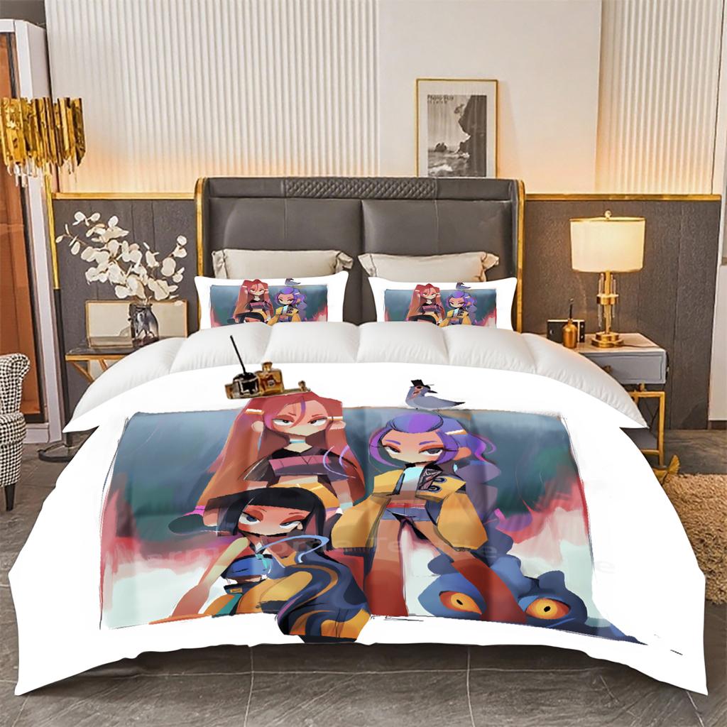 KPOP Bedding Set Demon-Hunters Duvet Cover Set Soft Single Twin Double Size Home Decor Birthday Gift For Girls Women Home Decor