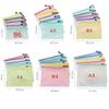 A4 Waterproof Grid Zipper Bag: Creative Stationery & Document Holder