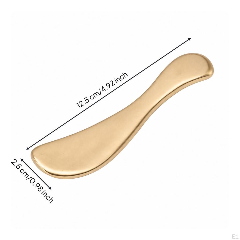Gua Sha Tool Brass Board SShaped Face for Travel