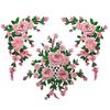 Flower Embroidered Applique Fade Resistant Sewing On Polyester Patches For Shirt Jackets Dress Cheongsam Decoration