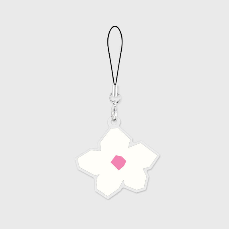 flower collage phone strap