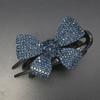 Korean Rhinestone Leopard Butterfly Hair Clip with Floral Design