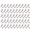 50 Sets Rivets Screws Kit M3.5 Stainless Steel Flat Round Fence Cleat Nuts for Leather Crafts